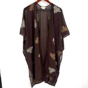 Sweet Magnolia ONE SIZE Shawl Cover Up Blouse Shirt Top Fall Winter Cozy Comfy